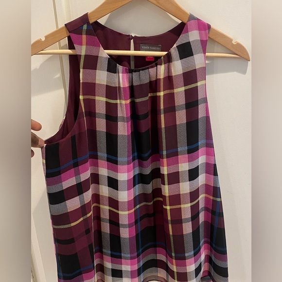 NWT WOMENS PLAID SWING TANK TOP IN MULTI - Picture 2 of 4